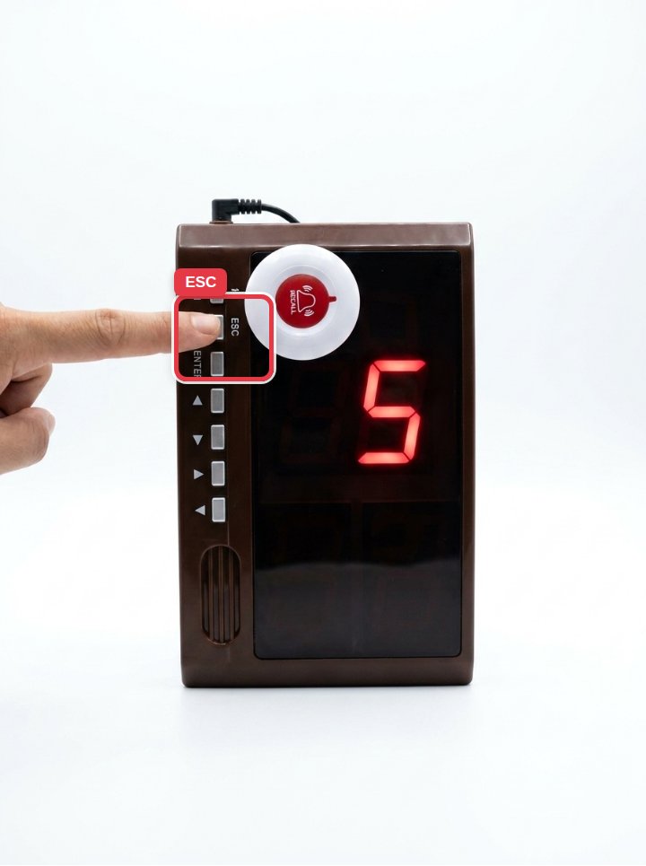 Step 6 — press ESC to finish